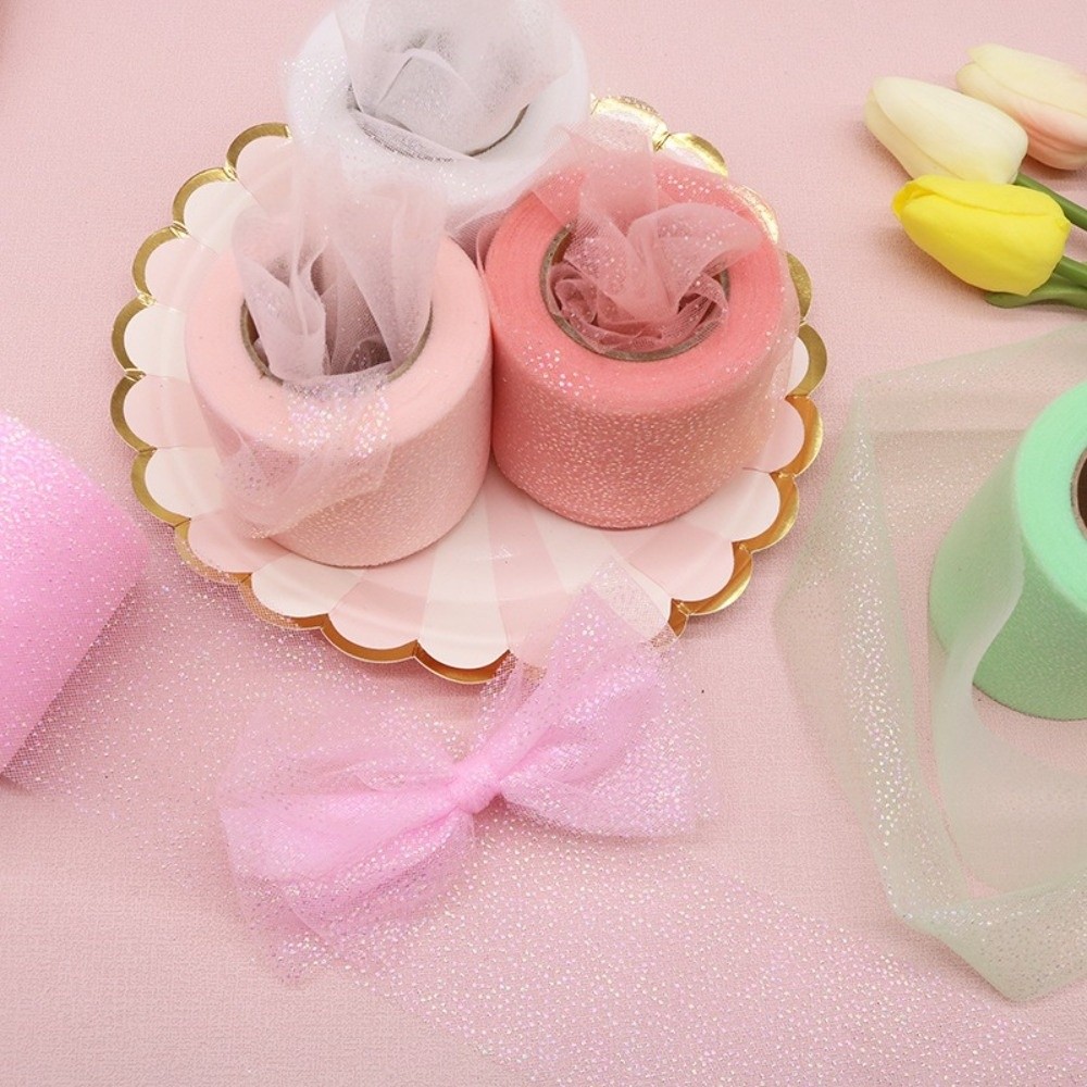 6CM 25Yards Crystal Sequin Rib - đánh giá và giá Ribbon Organza Roll