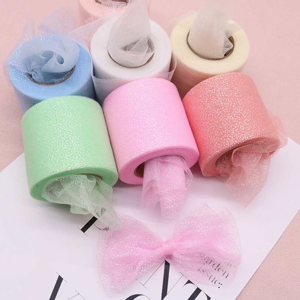 6CM 25Yards Crystal Sequin Rib - đánh giá và giá Ribbon Organza Roll