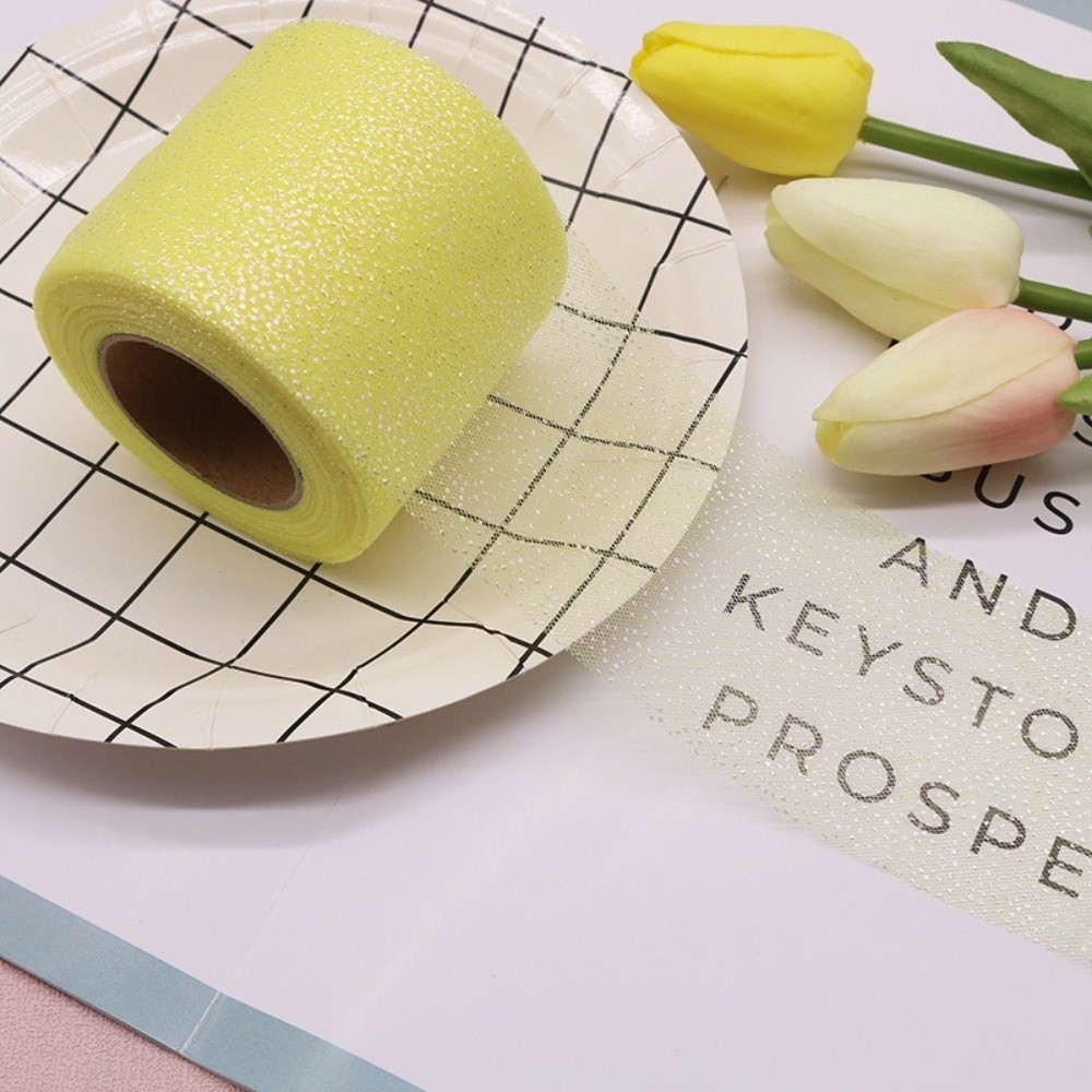 6CM 25Yards Crystal Sequin Rib - đánh giá và giá Ribbon Organza Roll