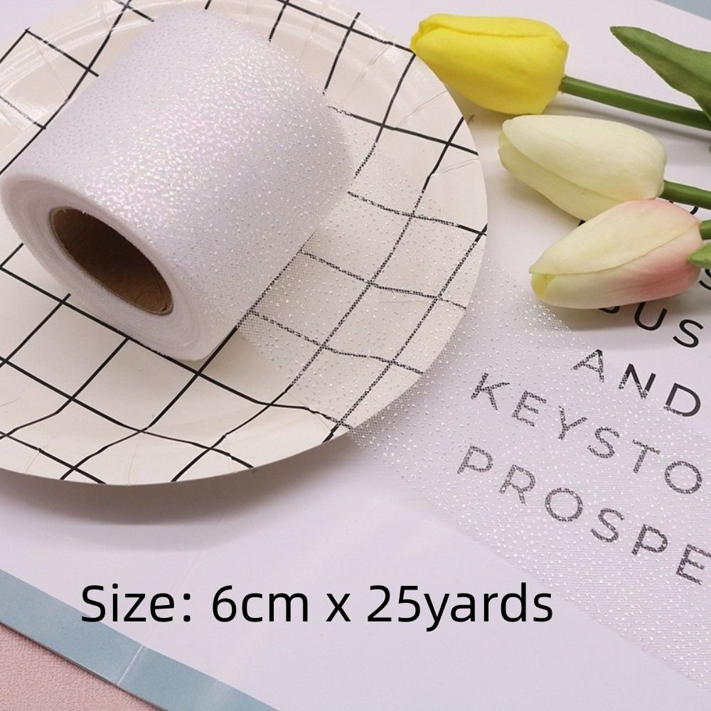 6CM 25Yards Crystal Sequin Rib - đánh giá và giá Ribbon Organza Roll
