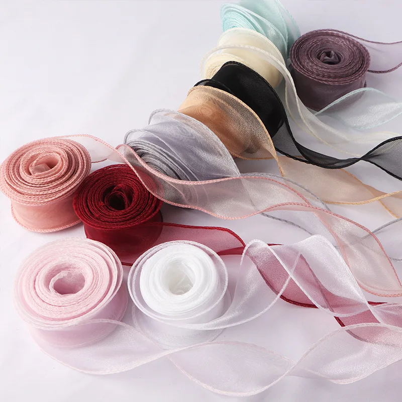 10yards 40mm Roll Silk Ribbon  - đánh giá và giá Ribbon Organza Roll