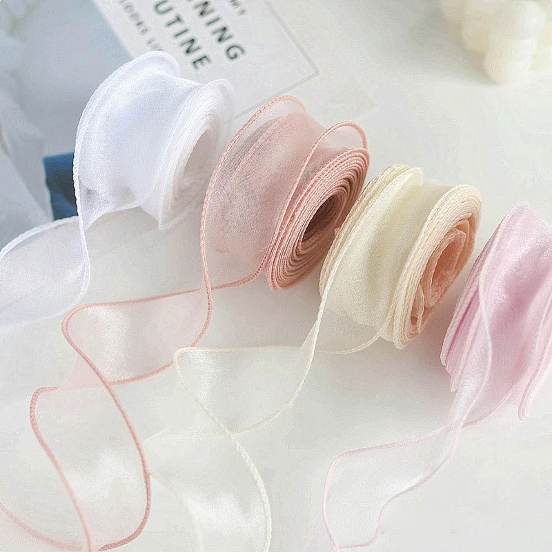 10yards 40mm Roll Silk Ribbon  - đánh giá và giá Ribbon Organza Roll