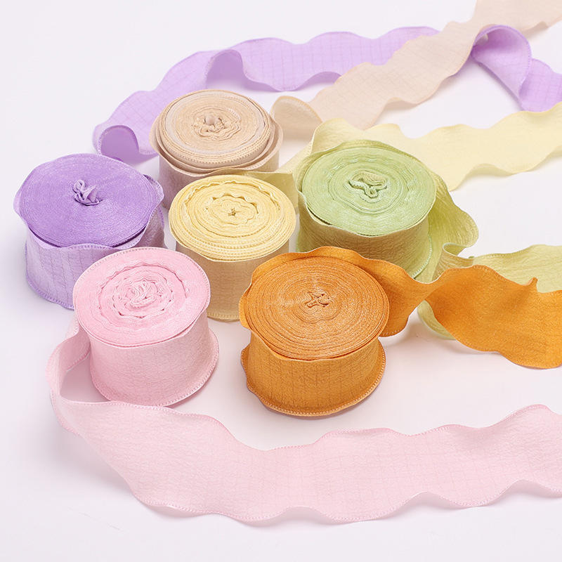 4CM 9 Meters/Roll Wrinkled Lac - đánh giá và giá Ribbon Organza Roll