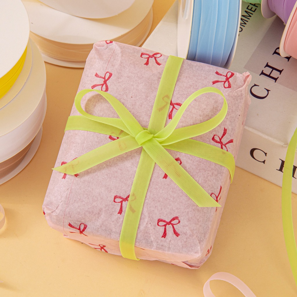 25Yards/Roll 6mm Double-sided  - đánh giá và giá Ribbon Organza Roll