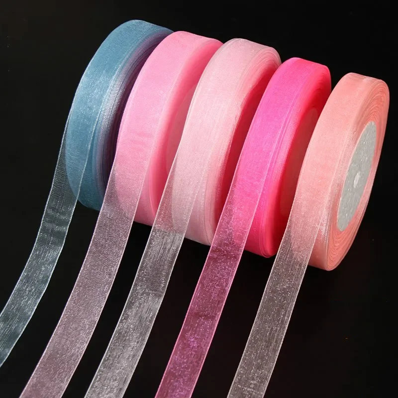15mm 50yards/roll Organza Ribb - đánh giá và giá Ribbon Organza Roll