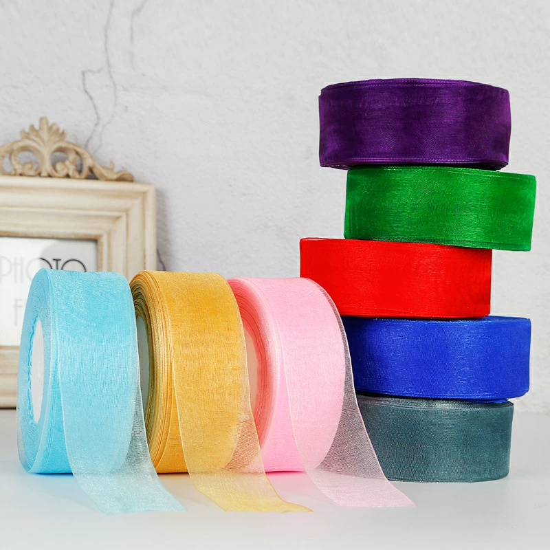 4cm Chiffon Organza Ribbon Who - đánh giá và giá Ribbon Organza Roll