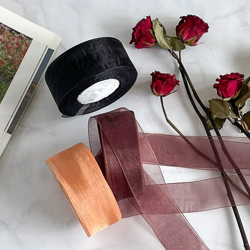 4cm Chiffon Organza Ribbon Who - đánh giá và giá Ribbon Organza Roll