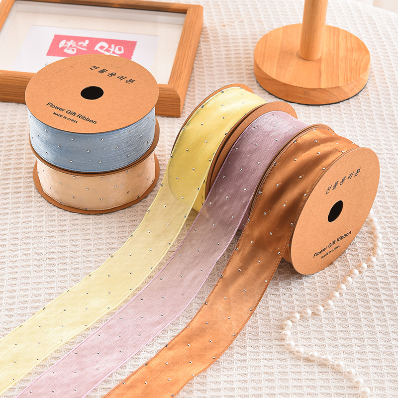 20Yards Roll 4CM Rhinestones S - đánh giá và giá Ribbon Organza Roll