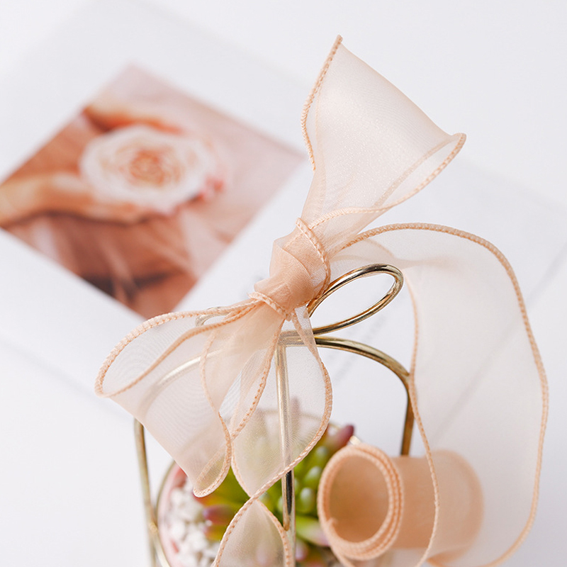 9Meters/Roll Sheer Silk Ribbon - đánh giá và giá Ribbon Organza Roll