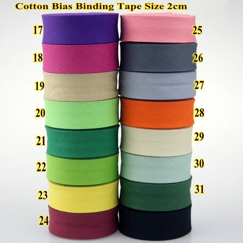 22m/Roll 100% Cotton Bias Tape - đánh giá và giá Ribbon Organza Roll