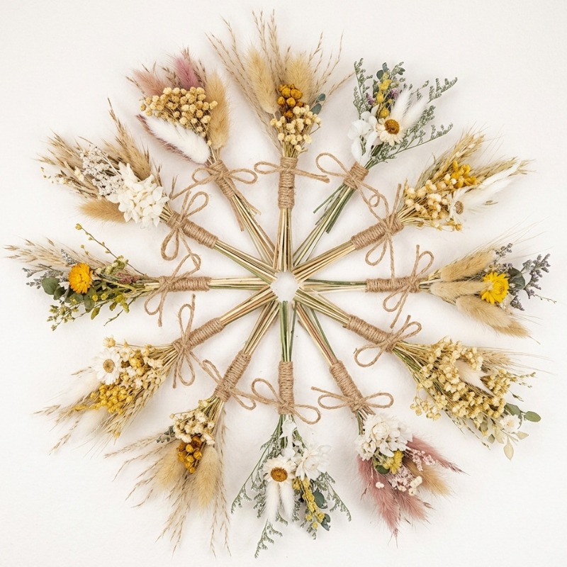 Mini Dried Flower Bouquet Natu - đánh giá và giá Dried Flower Bunch
