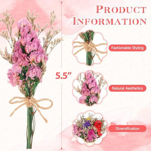 Mini Dried Flower Bouquet Natu - đánh giá và giá Dried Flower Bunch